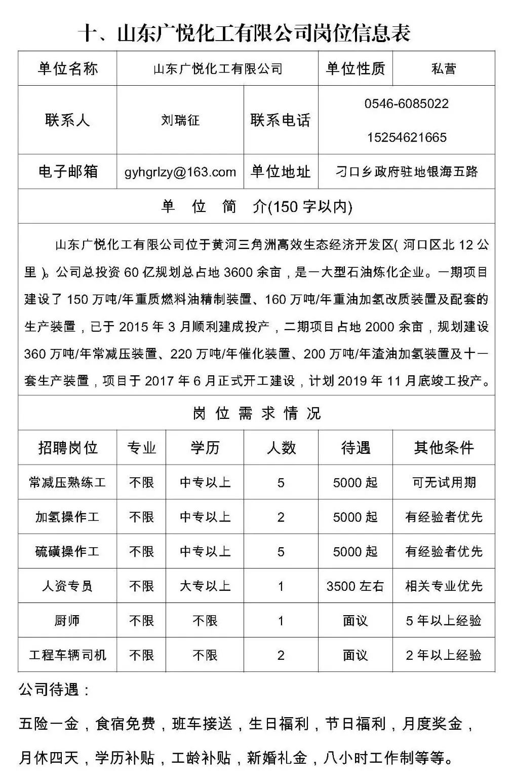 东营最新招聘信息概览